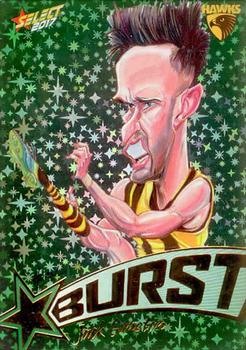 2017 Select Footy Stars - Starburst Caricatures #SB38 Jack Gunston Front